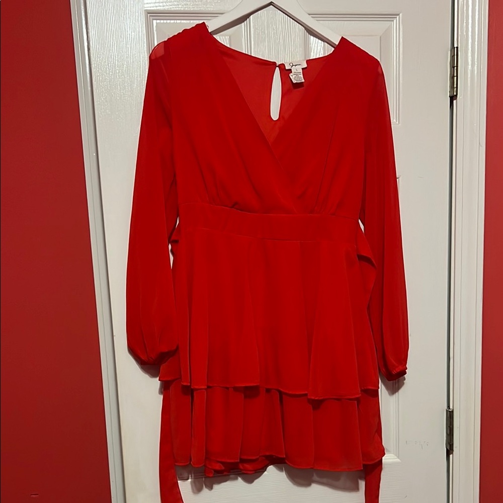 Elegant Red Women's Dress
